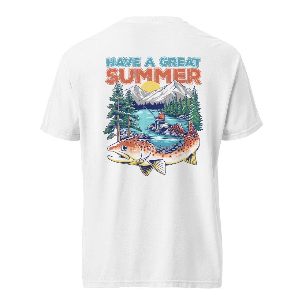 HAGS Have A Great Summer Graphic Tee – Vintage Outdoors Fishing Shirt streetwear clothing college style outfit