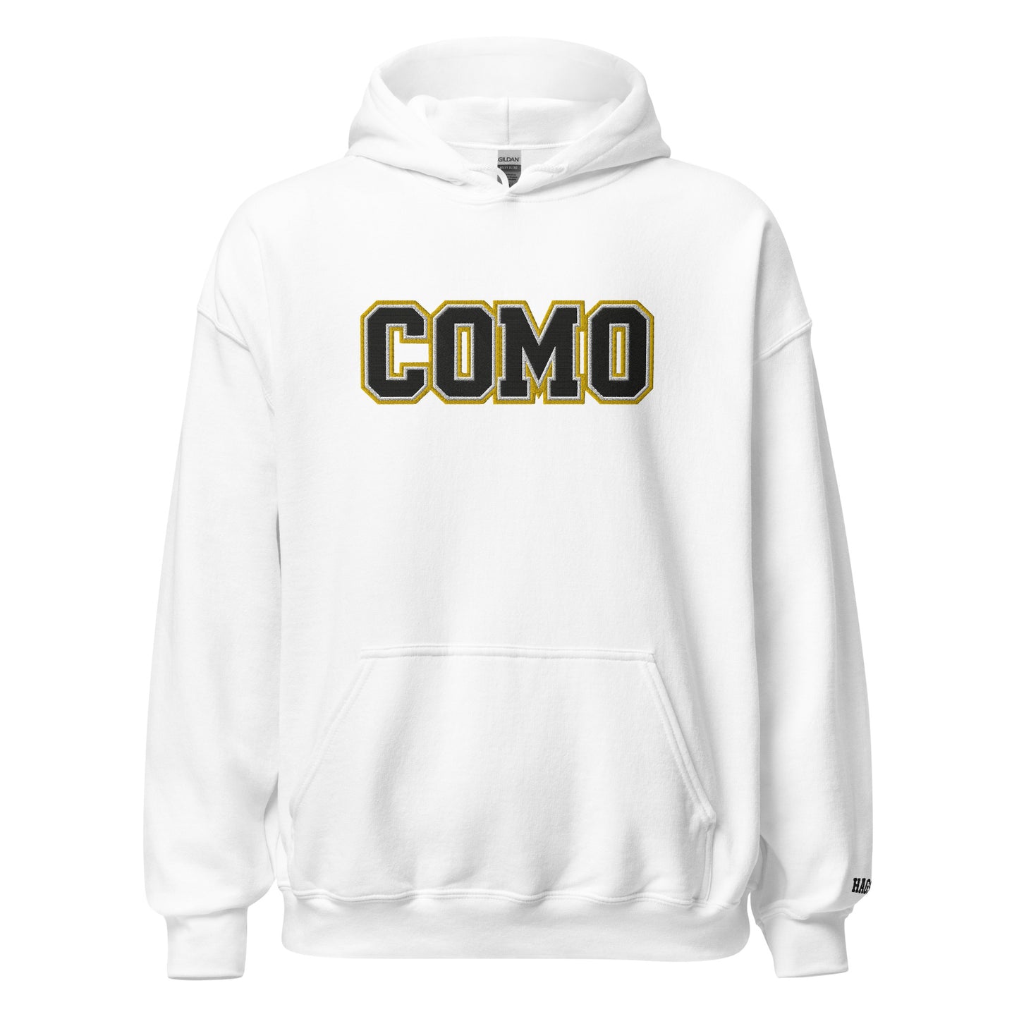 COMO Embroidered Hoodie Columbia Missouri apparel– HAGS Clothing