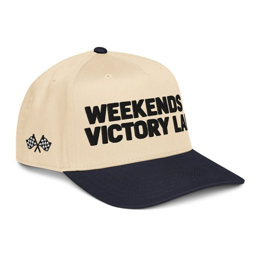Weekends in Victory Lane Hat for Race Day Fits