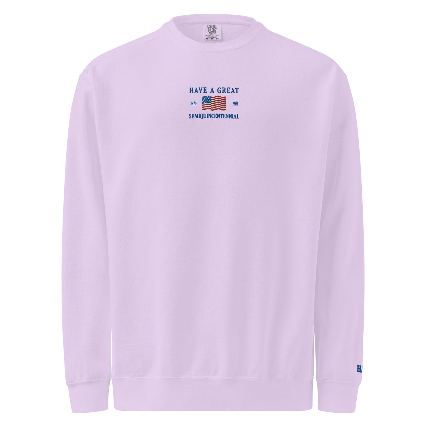 America 250th Anniversary 2026 Embroidered American Flag Sweatshirt – HAGS Clothing