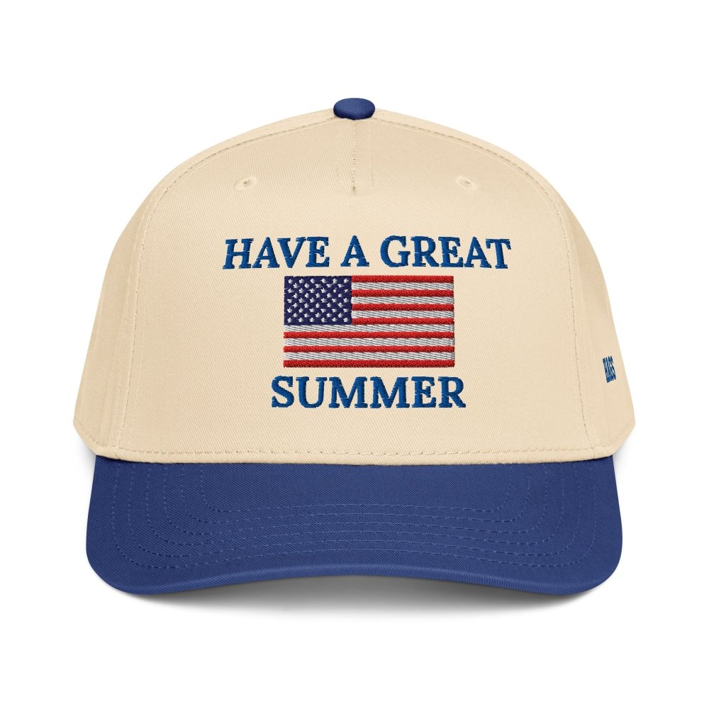 Have A Great Summer American Flag Snapback Hat – Patriotic 5 Panel Cap streetwear clothing college style outfit