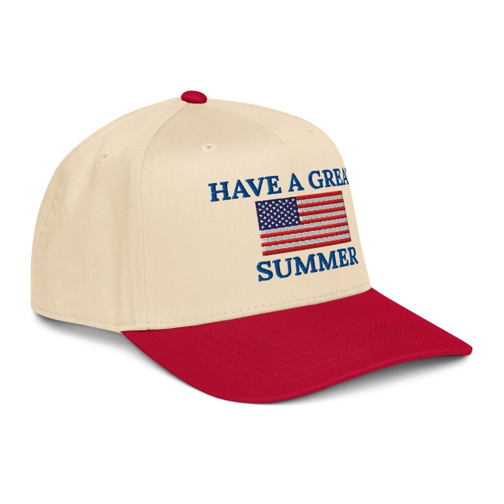 Have A Great Summer American Flag Snapback Hat – Patriotic 5 Panel Cap streetwear clothing college style outfit