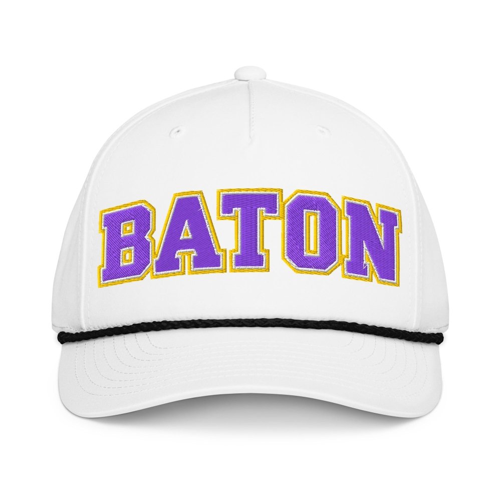 Baton Rouge Louisiana Classic Rope Hat – Embroidered BATON Gameday Cap streetwear clothing college style outfit