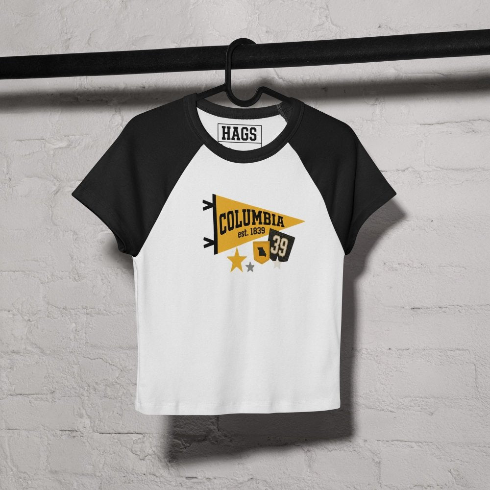 Columbia Vintage Pennant Baby Tee | Missouri Game Day Shirt streetwear clothing college style outfit