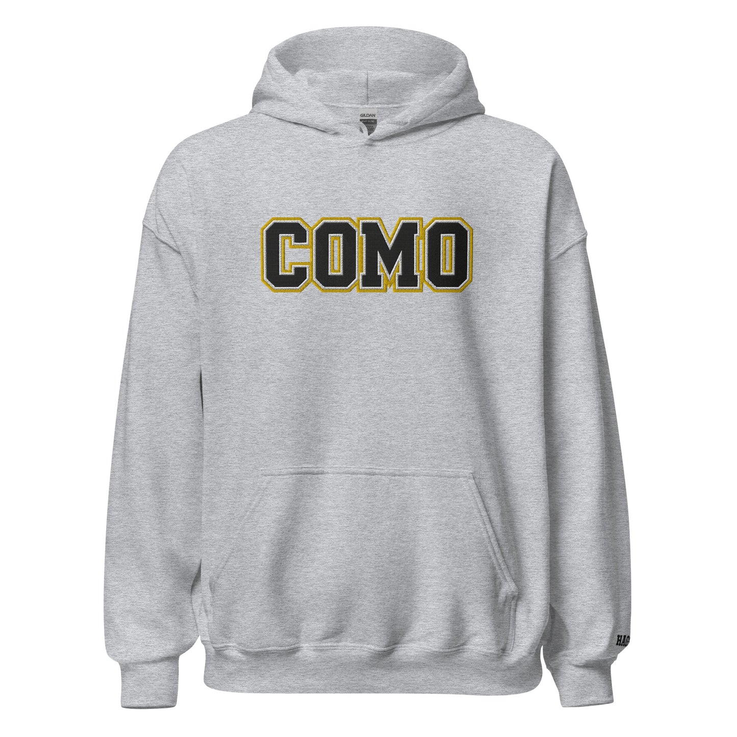 COMO Embroidered Hoodie Columbia Missouri apparel– HAGS Clothing