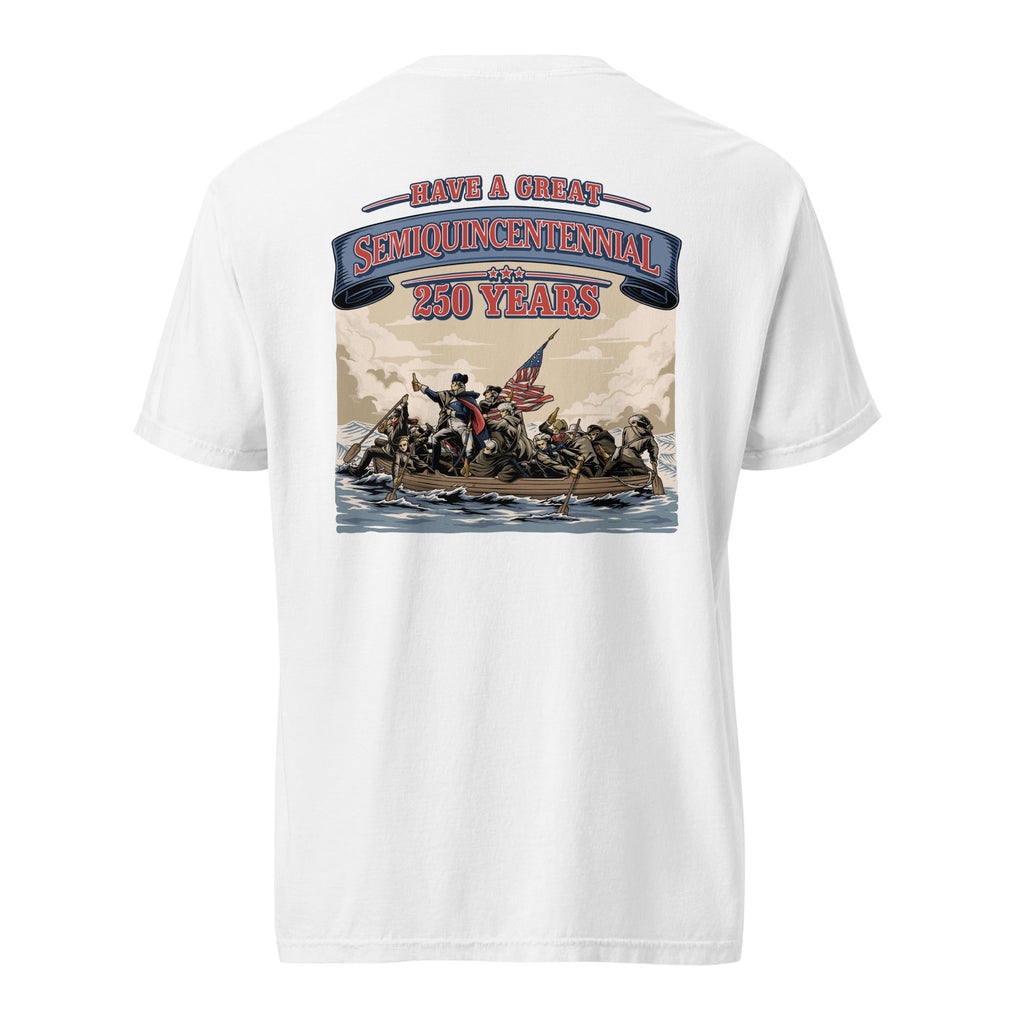 Crossing the Delaware Drinking Beers Tee – America’s 250 Years – HAGS Clothing