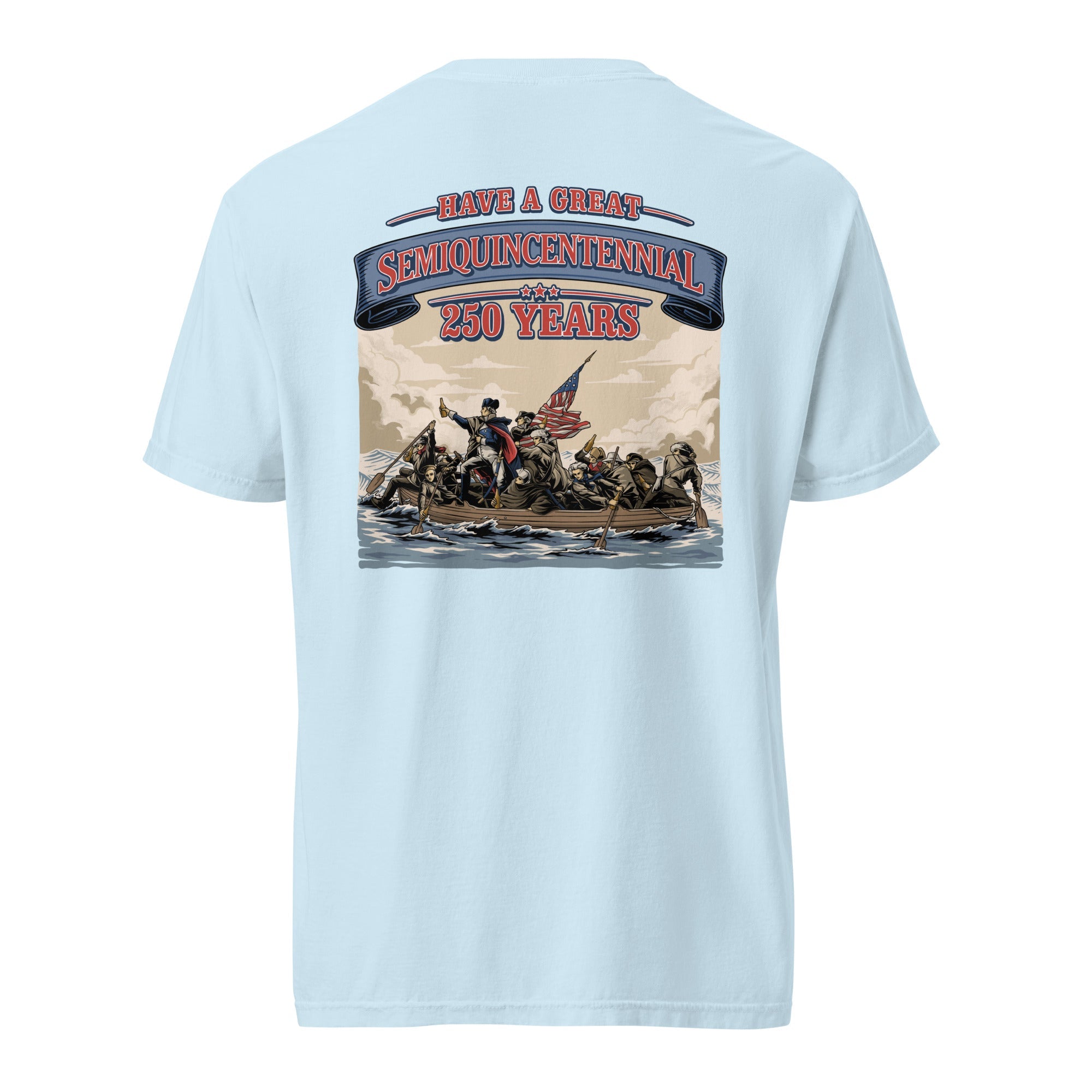 Crossing the Delaware Drinking Beers Tee – America’s 250 Years – HAGS Clothing