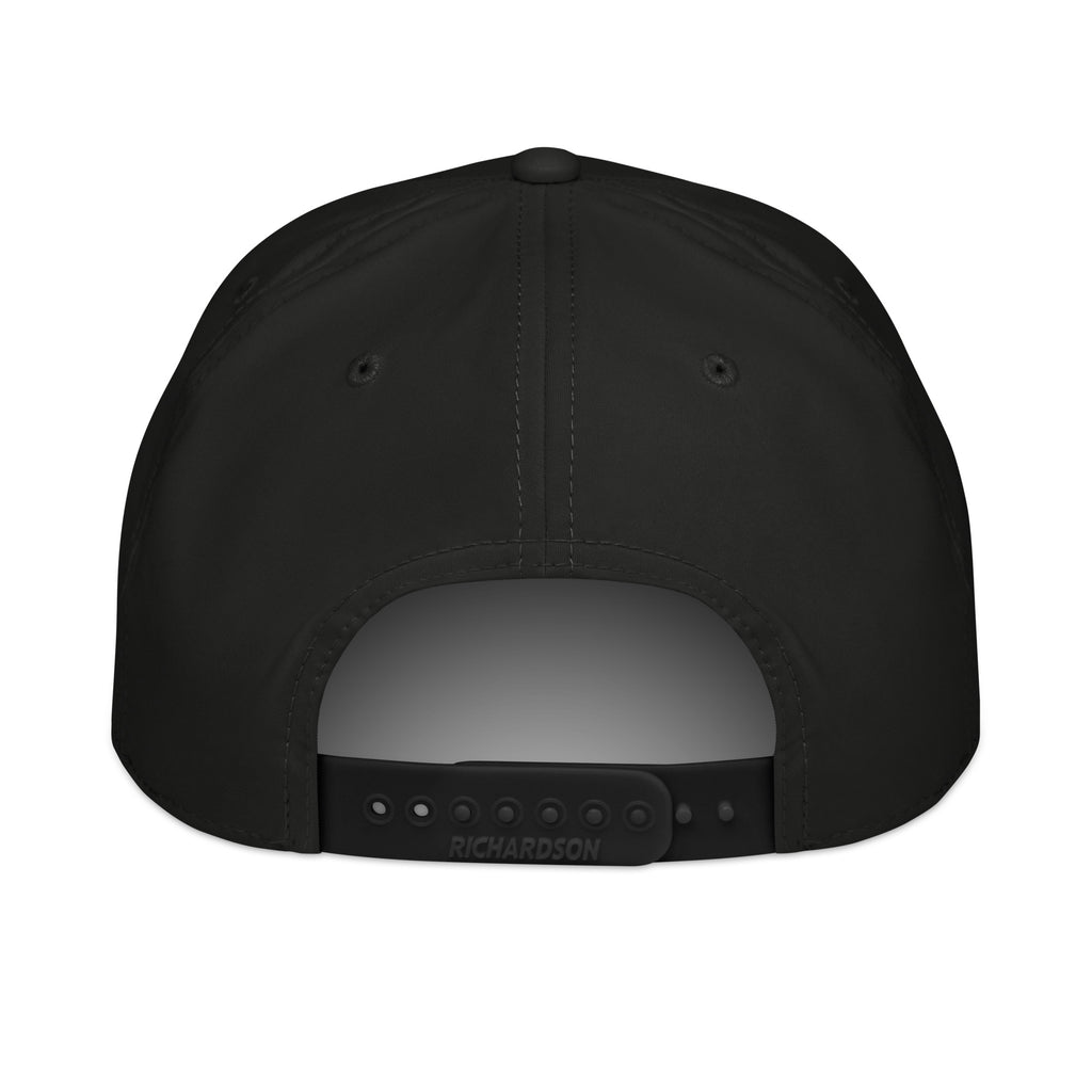 HAGS COMO Rope Hat black adjustable snapback rear view with rope detail
