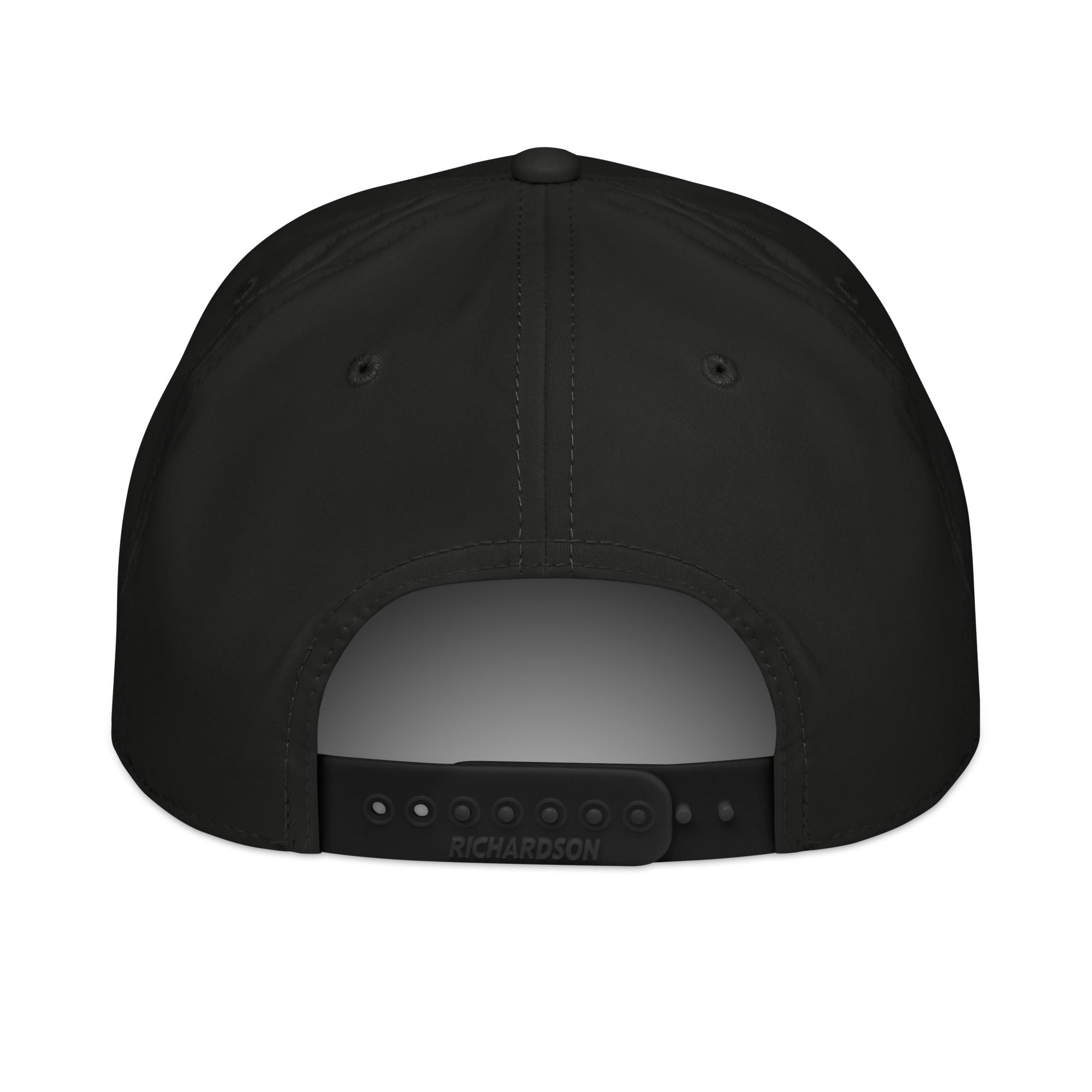 HAGS COMO Rope Hat black adjustable snapback rear view with rope detail
