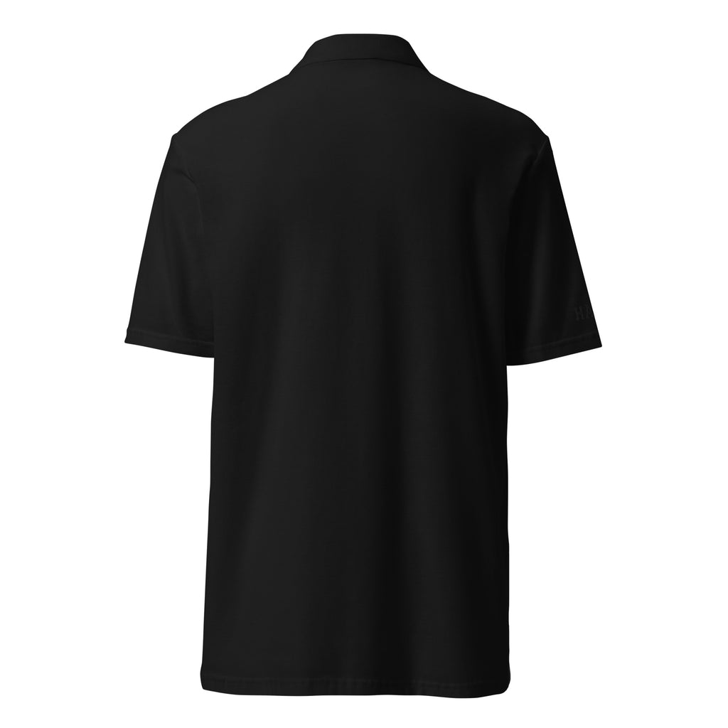 HAGS COMO Polo black shirt back view