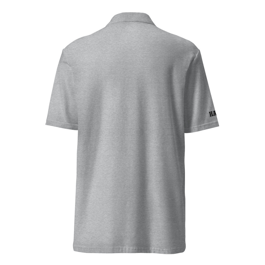 HAGS COMO Polo grey shirt back view