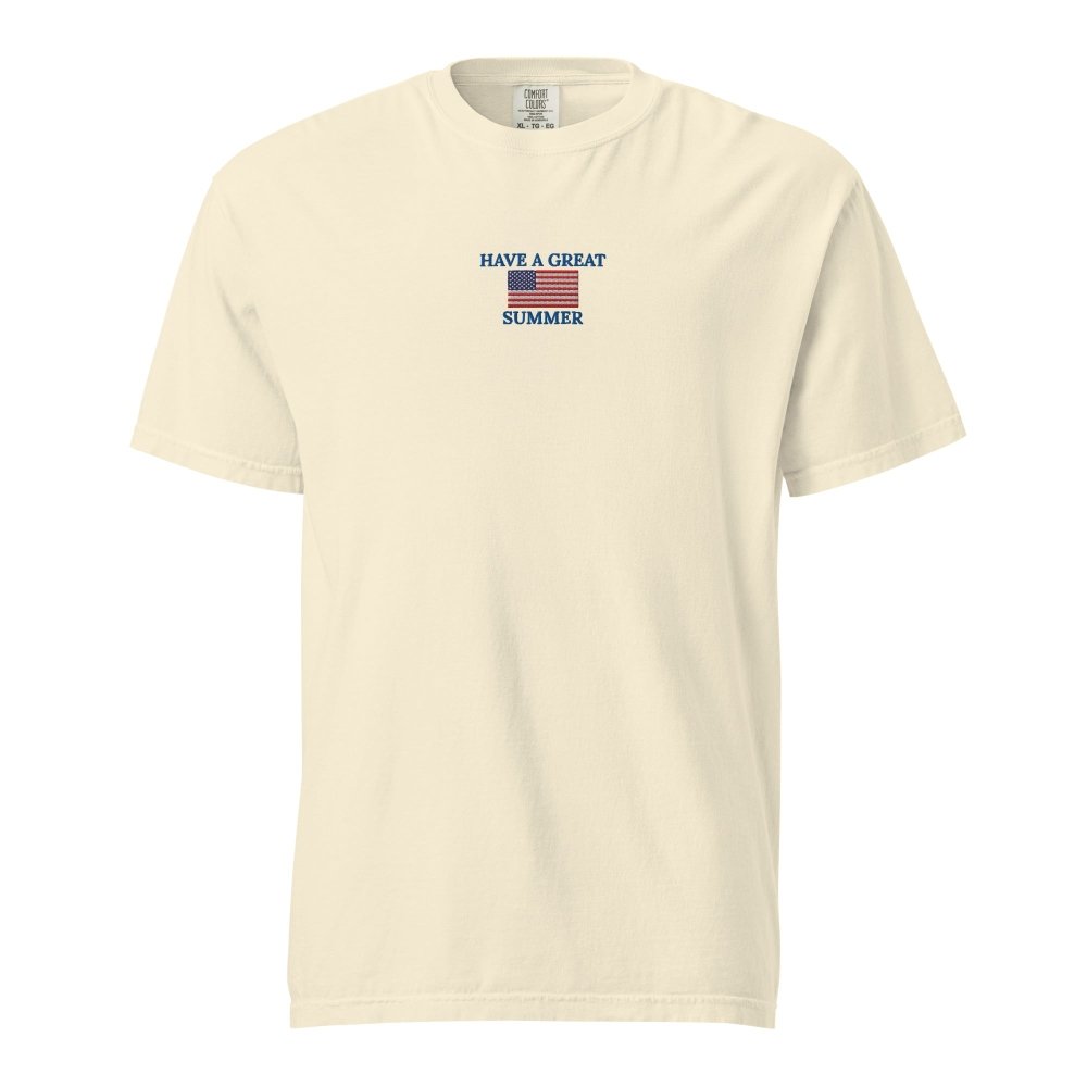 HAVE A GREAT SUMMER Vintage American Flag T-Shirt | Patriotic Summer Tee by HAGS streetwear clothing college style outfit