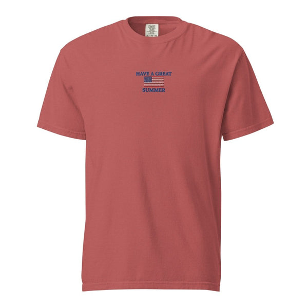 HAVE A GREAT SUMMER Vintage American Flag T-Shirt | Patriotic Summer Tee by HAGS streetwear clothing college style outfit