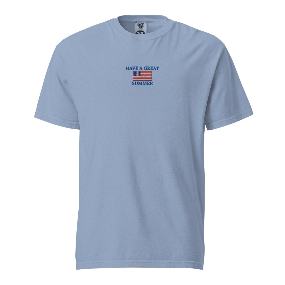HAVE A GREAT SUMMER Vintage American Flag T-Shirt | Patriotic Summer Tee by HAGS streetwear clothing college style outfit