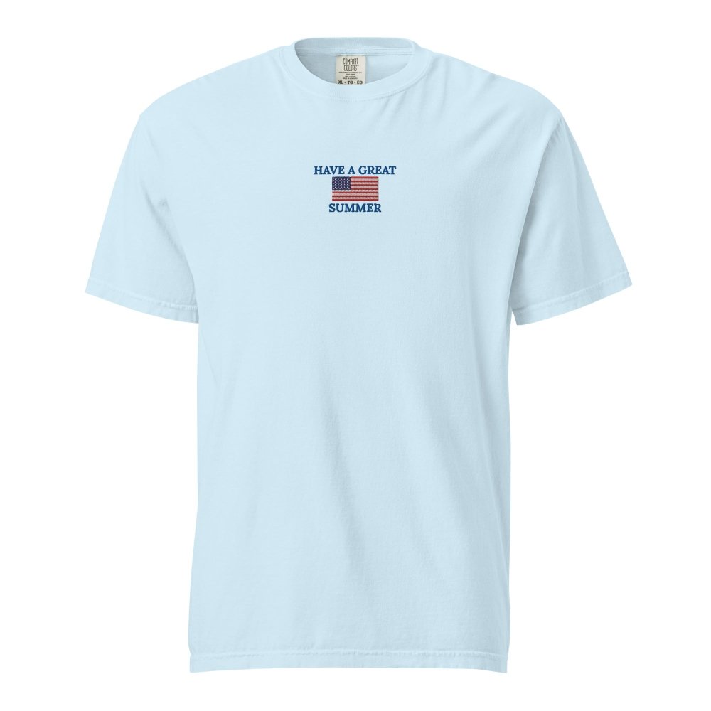 HAVE A GREAT SUMMER Vintage American Flag T-Shirt | Patriotic Summer Tee by HAGS streetwear clothing college style outfit