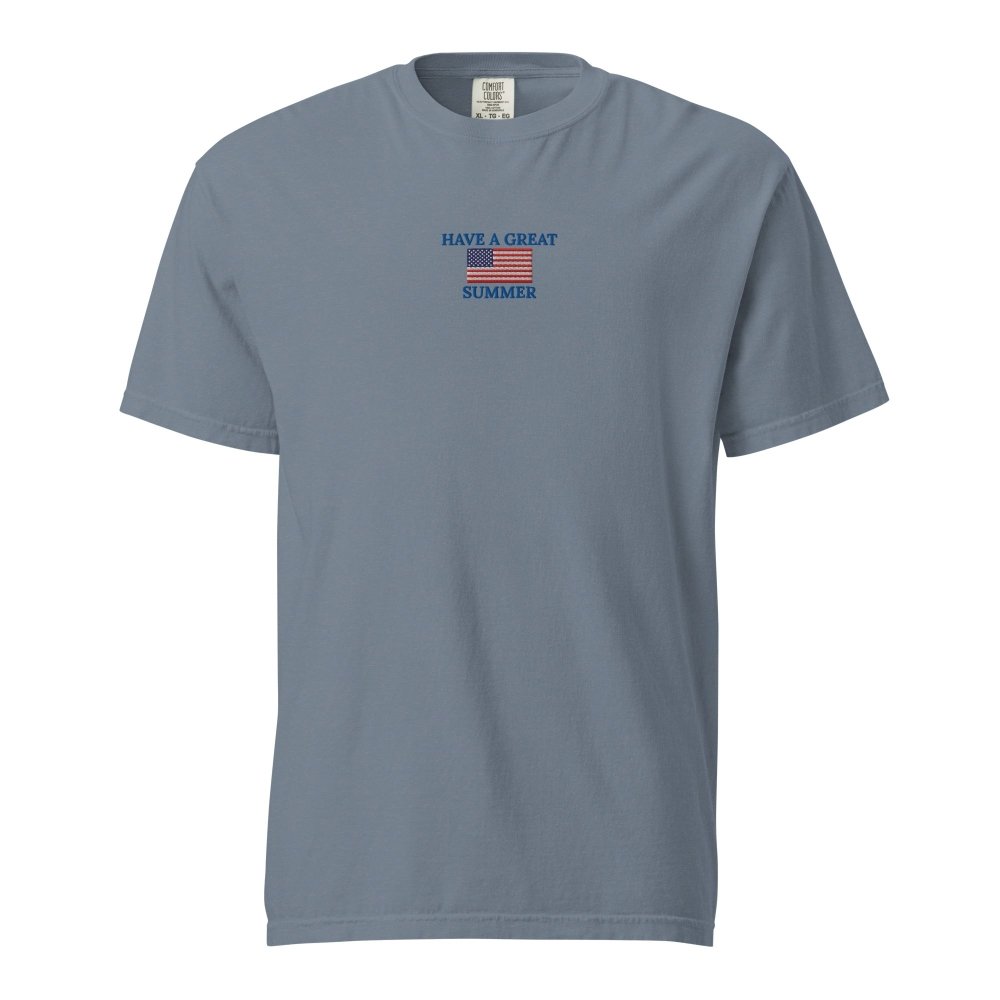 HAVE A GREAT SUMMER Vintage American Flag T-Shirt | Patriotic Summer Tee by HAGS streetwear clothing college style outfit