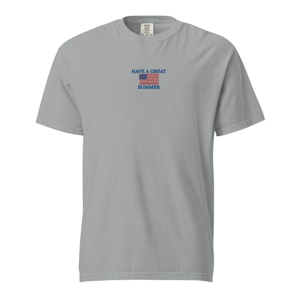 HAVE A GREAT SUMMER Vintage American Flag T-Shirt | Patriotic Summer Tee by HAGS streetwear clothing college style outfit