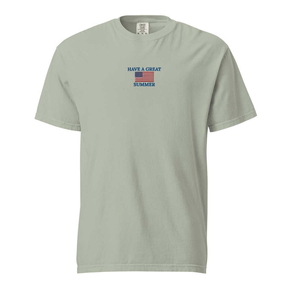 HAVE A GREAT SUMMER Vintage American Flag T-Shirt | Patriotic Summer Tee by HAGS streetwear clothing college style outfit