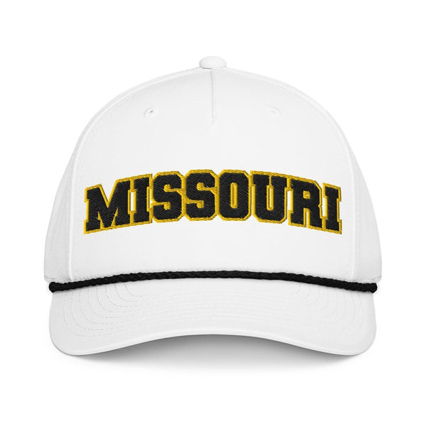 Missouri Rope Hat – Vintage Snapback | 3D Puff Embroidered Midwest Cap streetwear clothing college style outfit