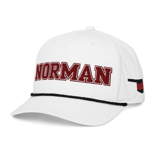 Norman Oklahoma Classic Rope Hat – Embroidered College Town Cap streetwear clothing college style outfit