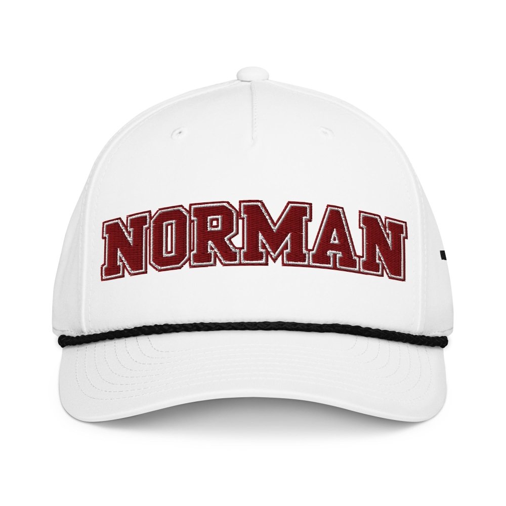 Norman Oklahoma Classic Rope Hat – Embroidered College Town Cap streetwear clothing college style outfit