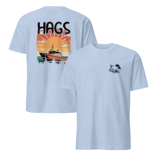 HAGS Boat Sunset Shirt – Unisex Short-Sleeve Tee – HAGS Clothing