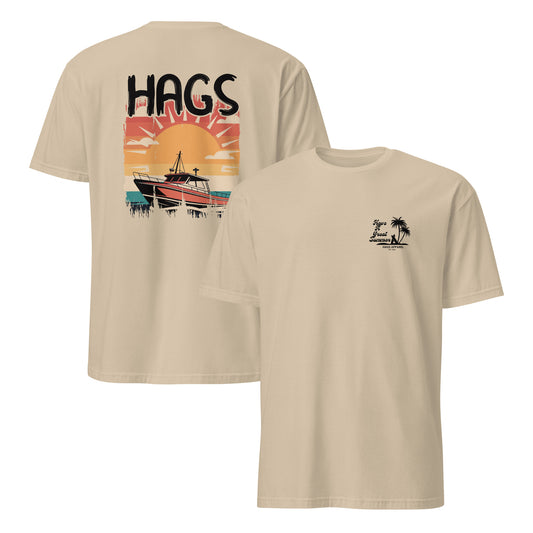 HAGS Boat Sunset Shirt – Unisex Short-Sleeve Tee – HAGS Clothing