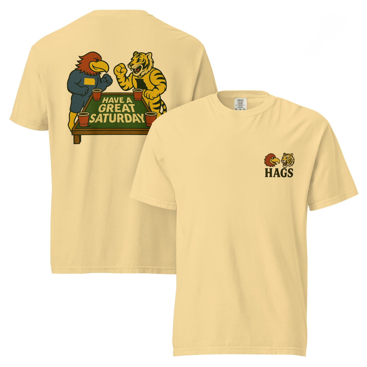 Kansas vs. Missouri Rivalry T-Shirt – HAGS Game Day Tee – HAGS Clothing