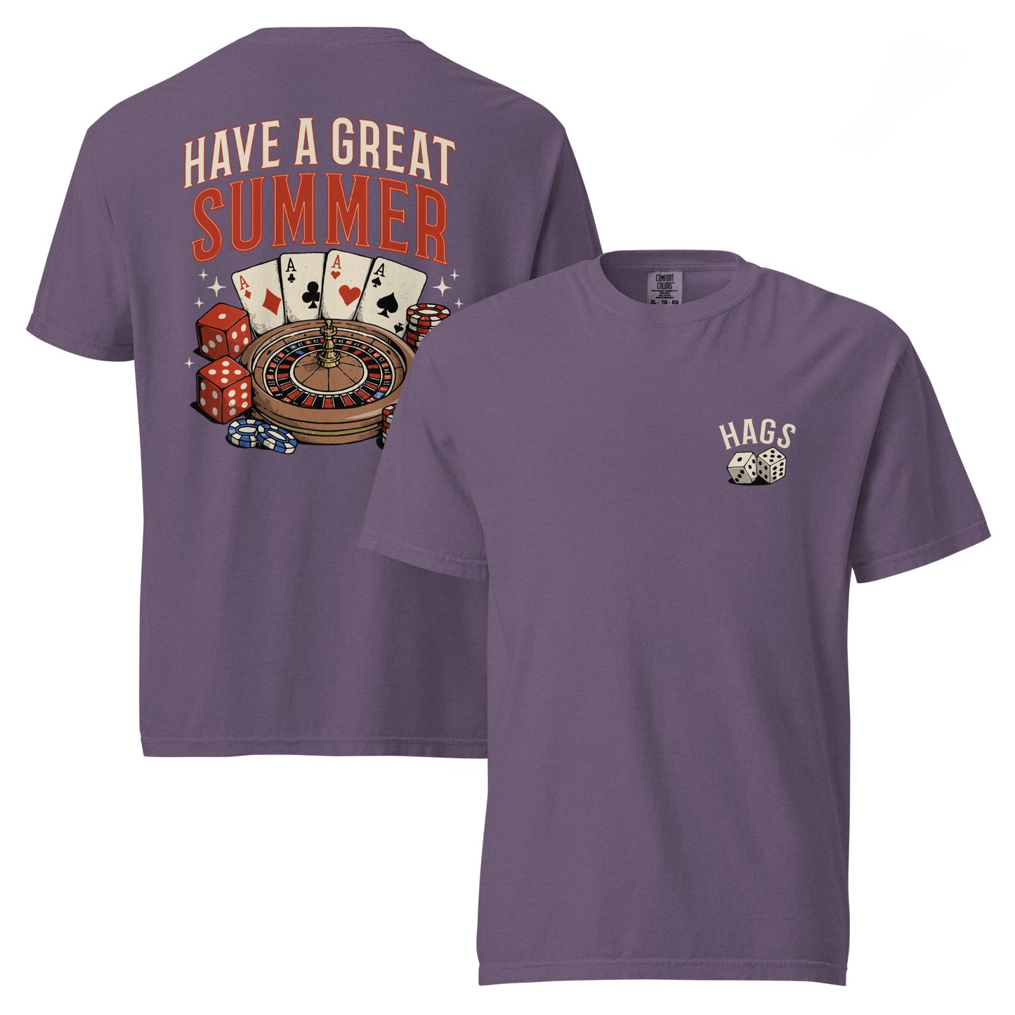 Vintage Casino Graphic Tee – Have a Great Summer | Comfort Colors – HAGS Clothing