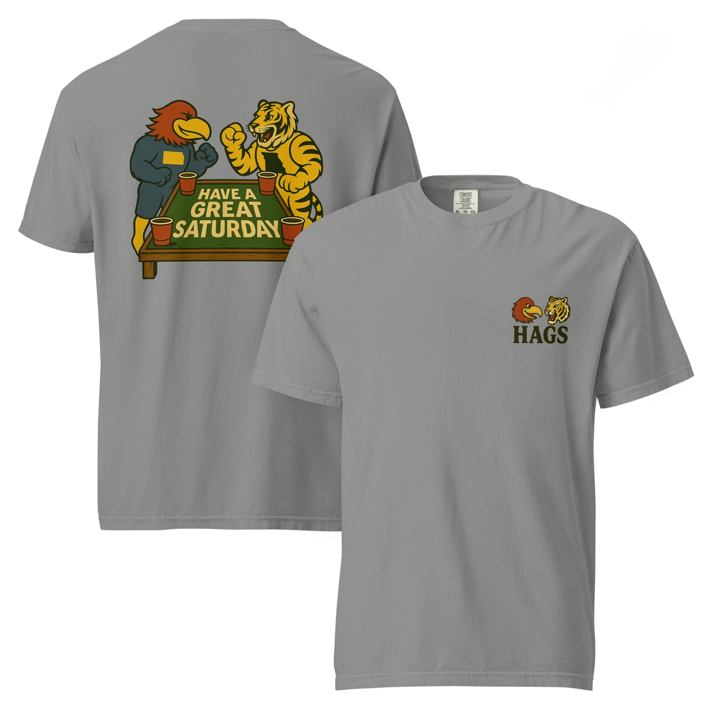 Kansas vs. Missouri Rivalry T-Shirt – HAGS Game Day Tee – HAGS Clothing