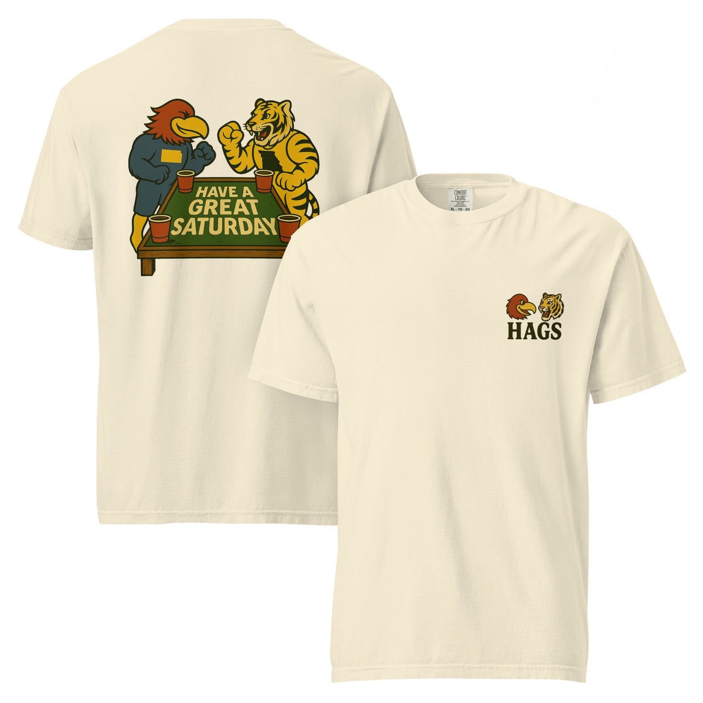 Kansas vs. Missouri Rivalry T-Shirt – HAGS Game Day Tee – HAGS Clothing
