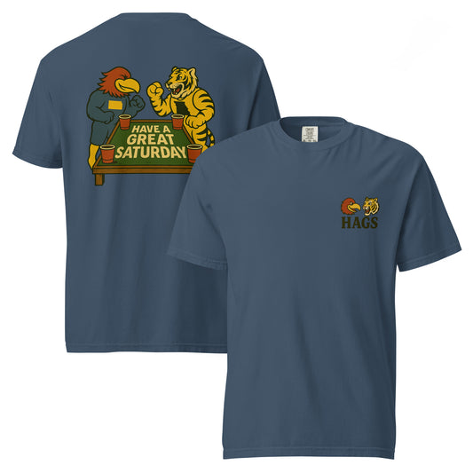 Kansas vs. Missouri Rivalry T-Shirt – HAGS Game Day Tee – HAGS Clothing