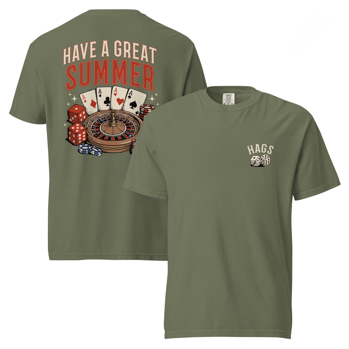Vintage Casino Graphic Tee – Have a Great Summer | Comfort Colors – HAGS Clothing