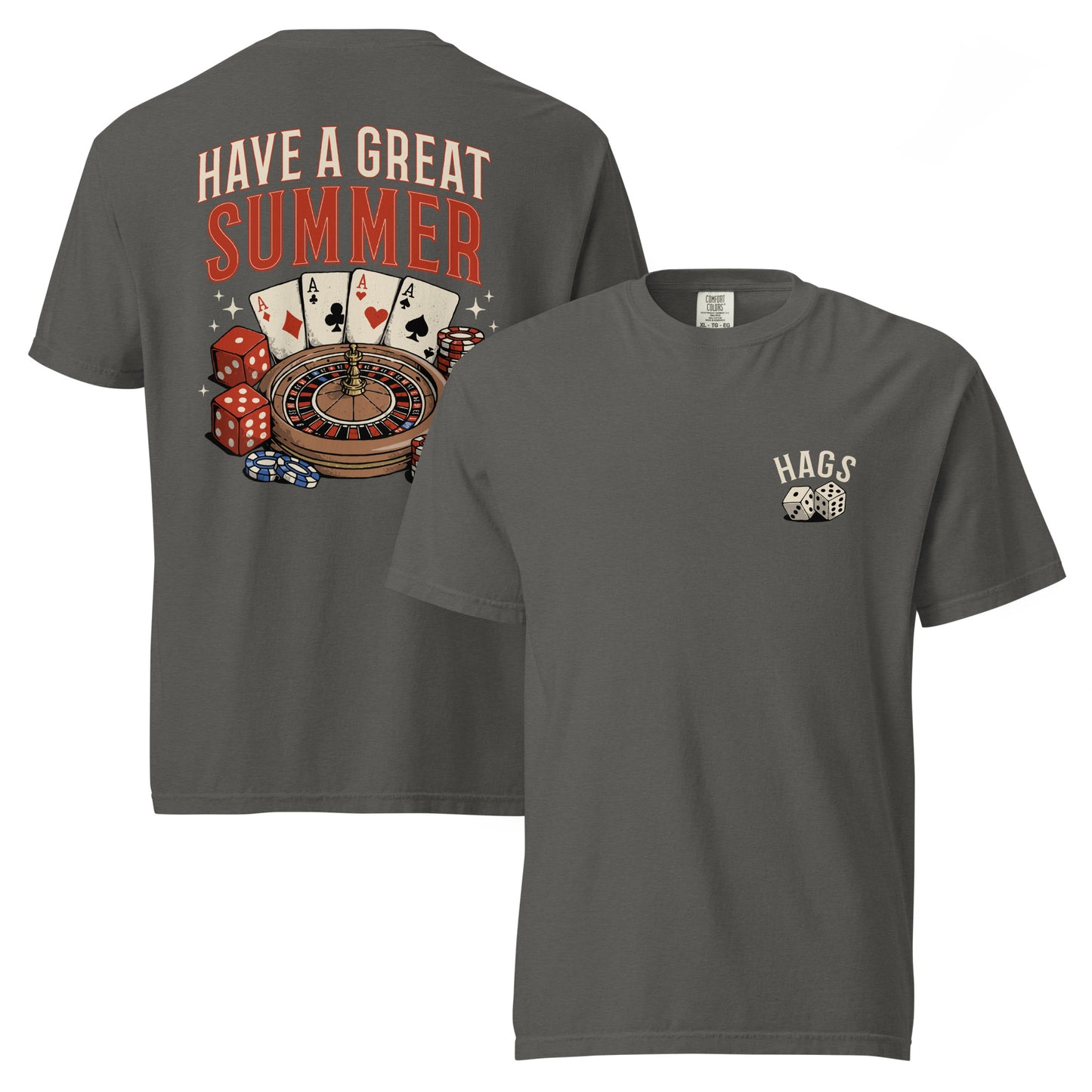 Vintage Casino Graphic Tee – Have a Great Summer | Comfort Colors – HAGS Clothing