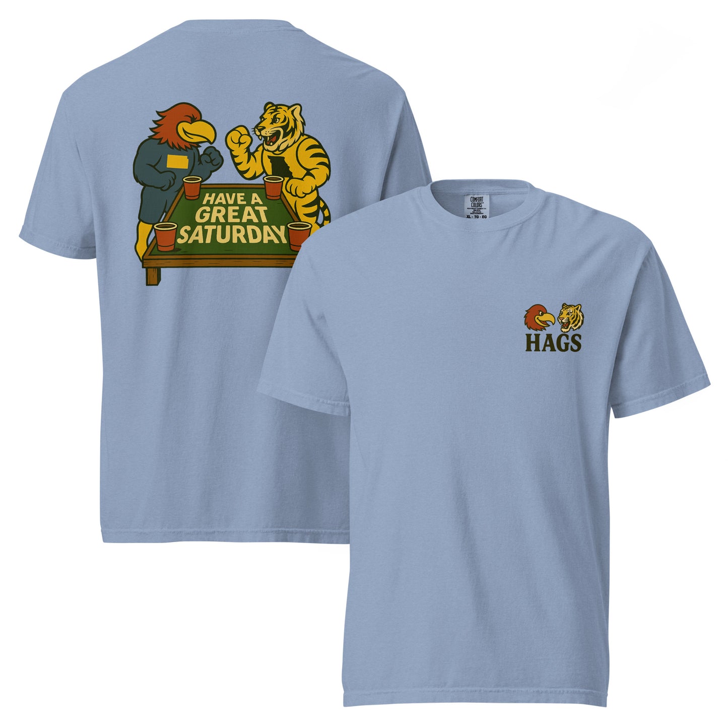 Kansas vs. Missouri Rivalry T-Shirt – HAGS Game Day Tee – HAGS Clothing