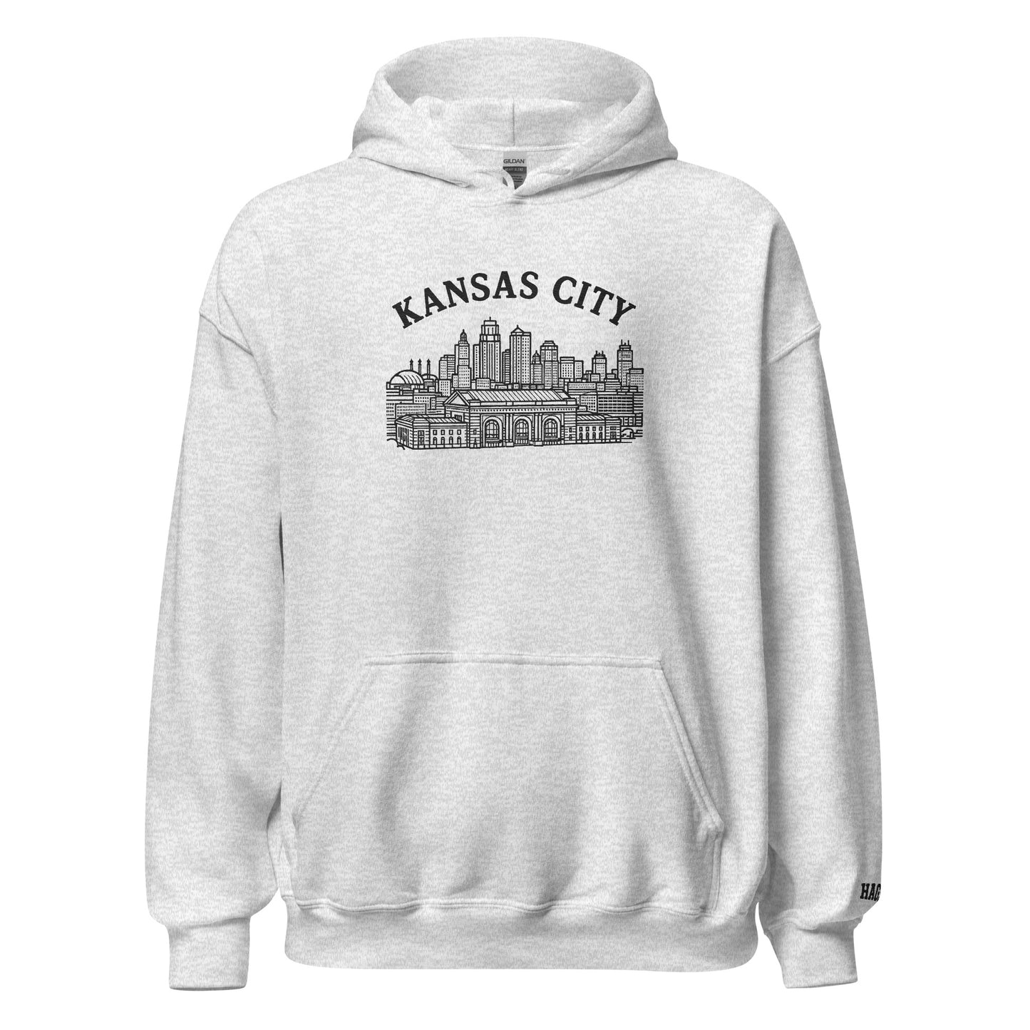 Kansas City Skyline Embroidered Hoodie – HAGS Clothing