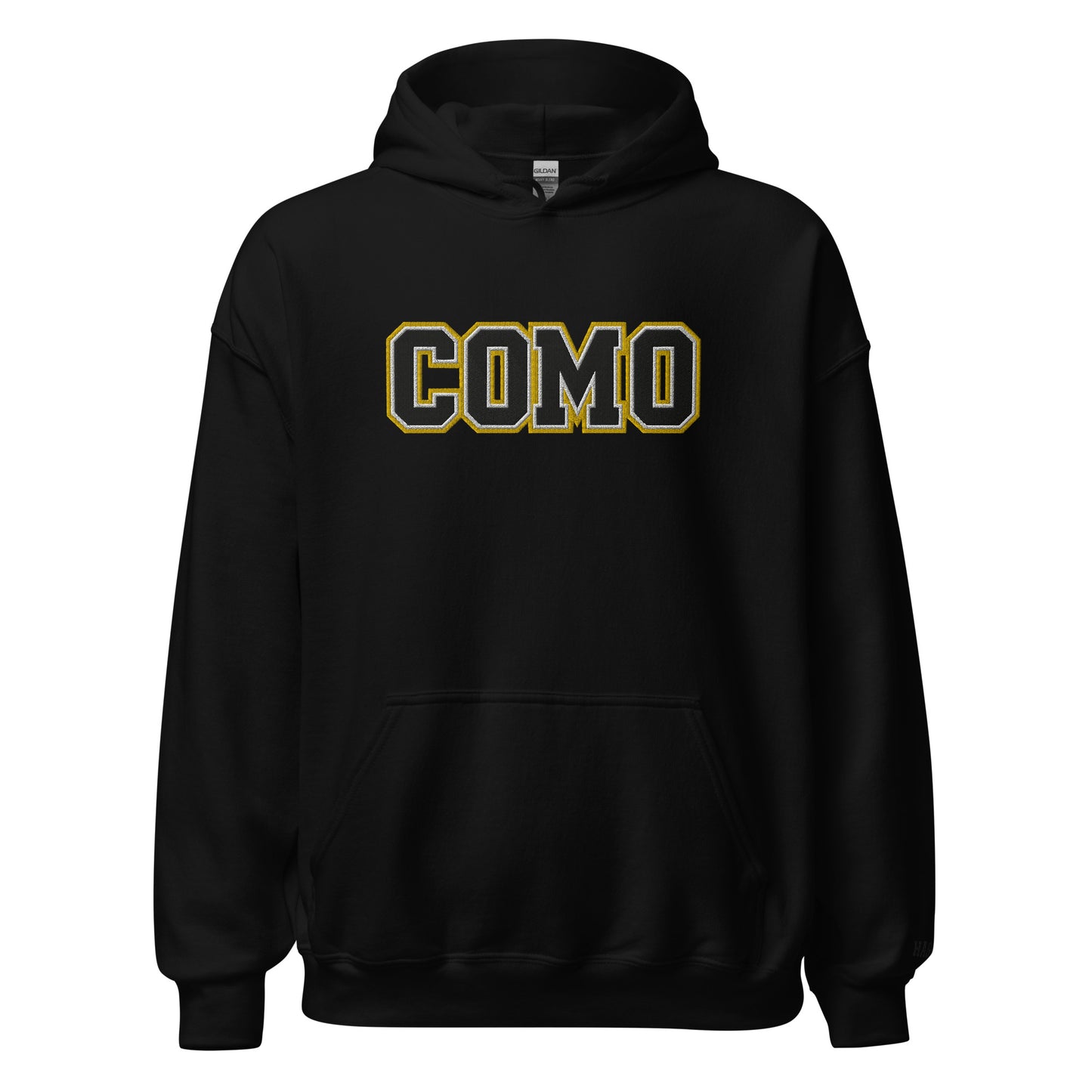 COMO Embroidered Hoodie Columbia Missouri apparel– HAGS Clothing