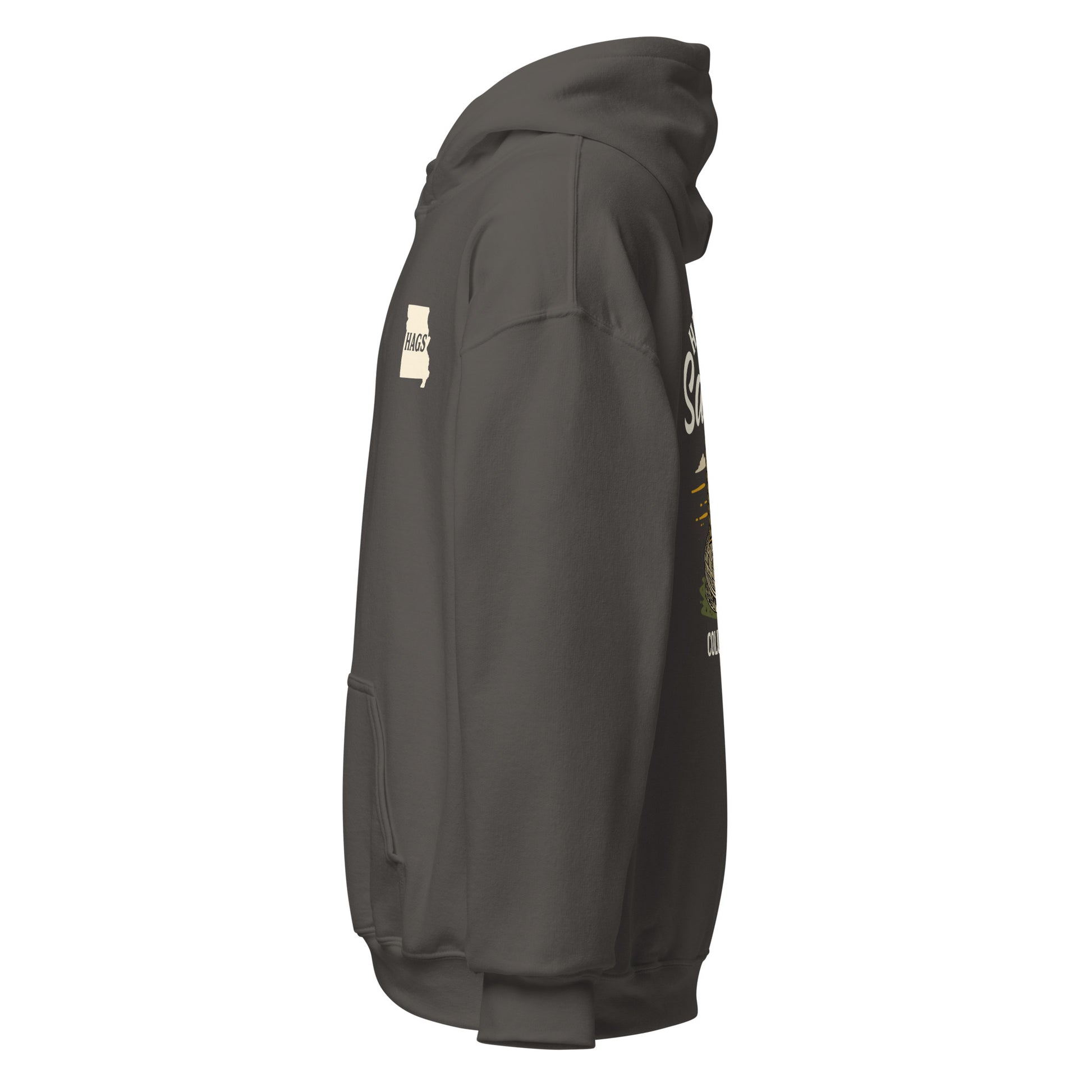 HAGS Missouri Outline Hoodie – White & Gold Edition – HAGS Clothing