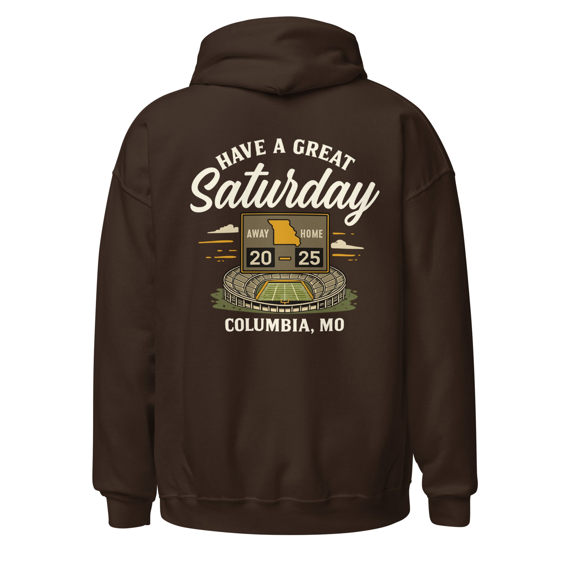 HAGS Missouri Outline Hoodie – White & Gold Edition – HAGS Clothing