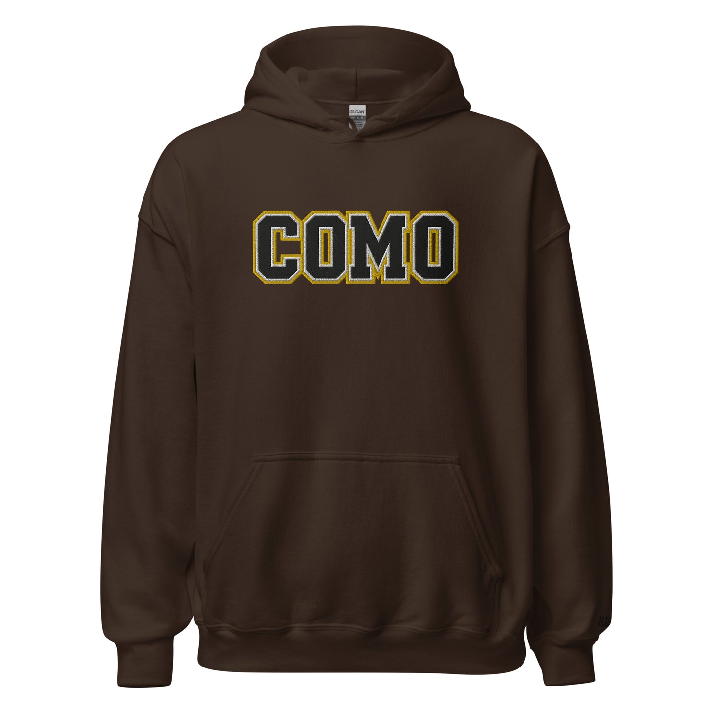 COMO Embroidered Hoodie Columbia Missouri apparel– HAGS Clothing