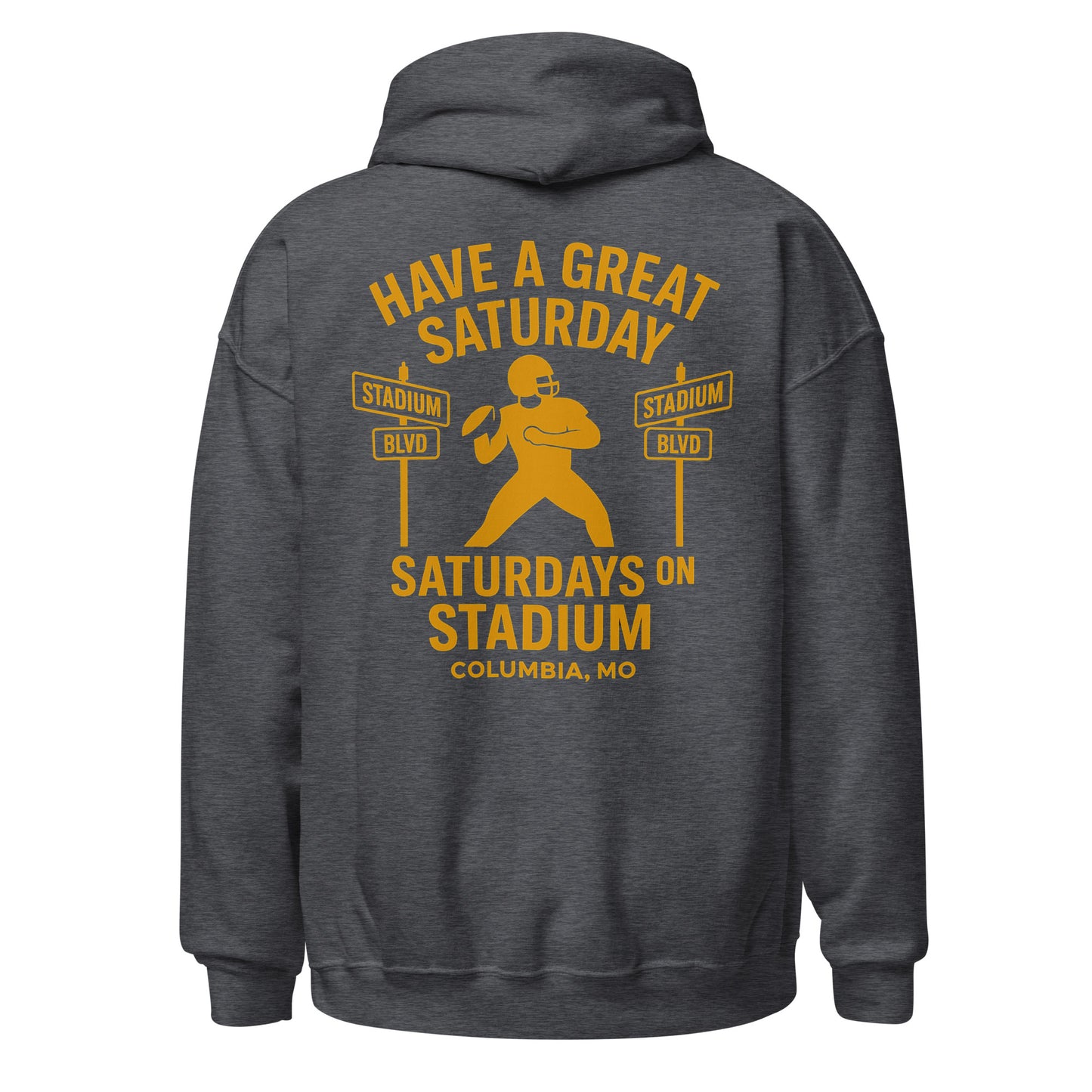 Saturdays on Stadium – Columbia MO Hoodie – HAGS Clothing