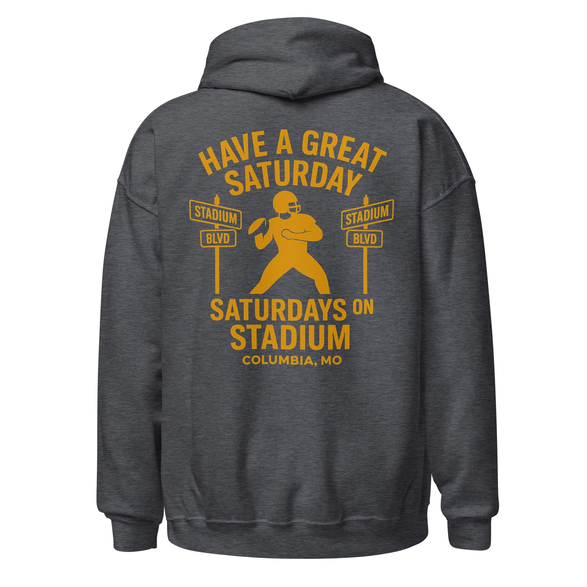 Saturdays on Stadium – Columbia MO Hoodie – HAGS Clothing