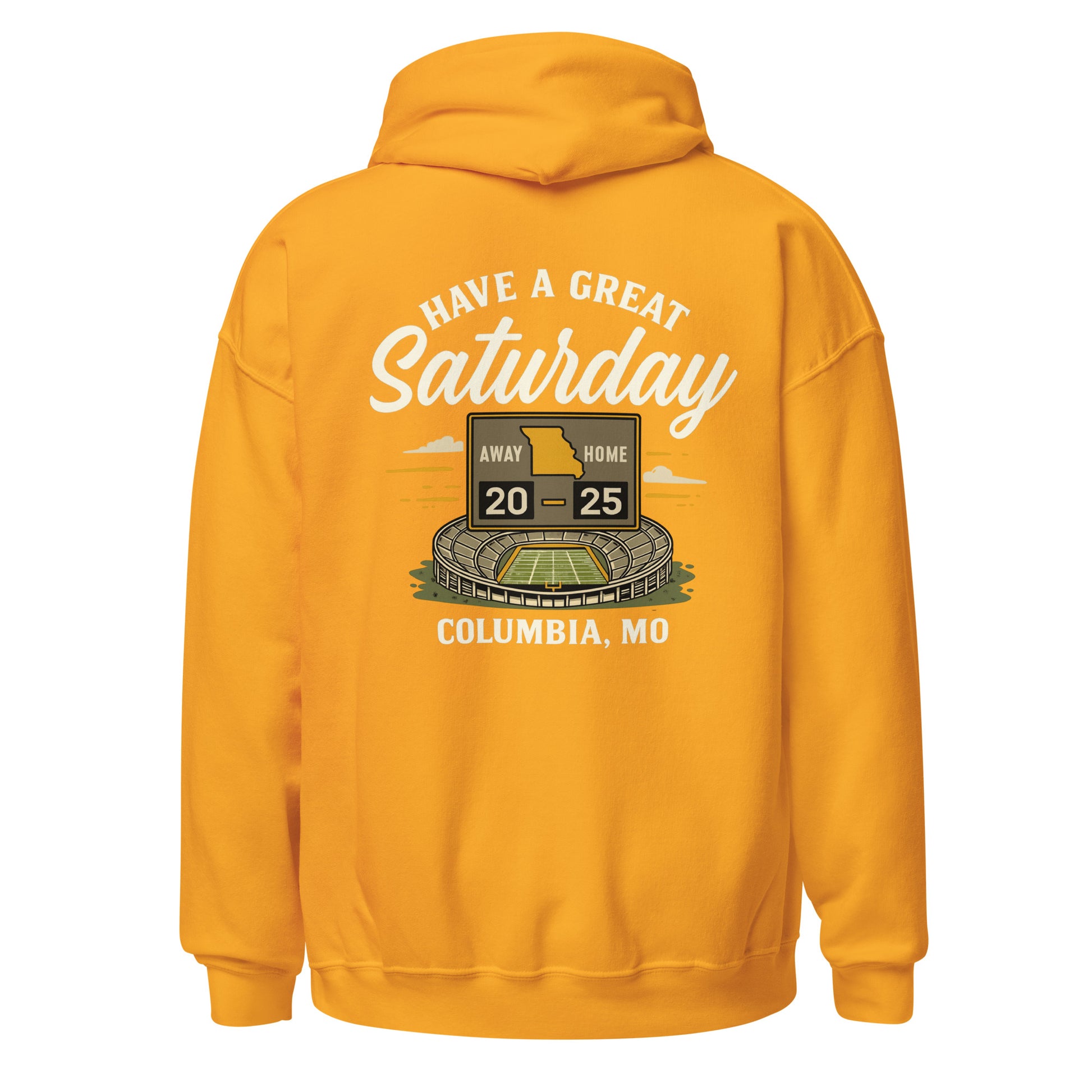 HAGS Missouri Outline Hoodie – White & Gold Edition – HAGS Clothing