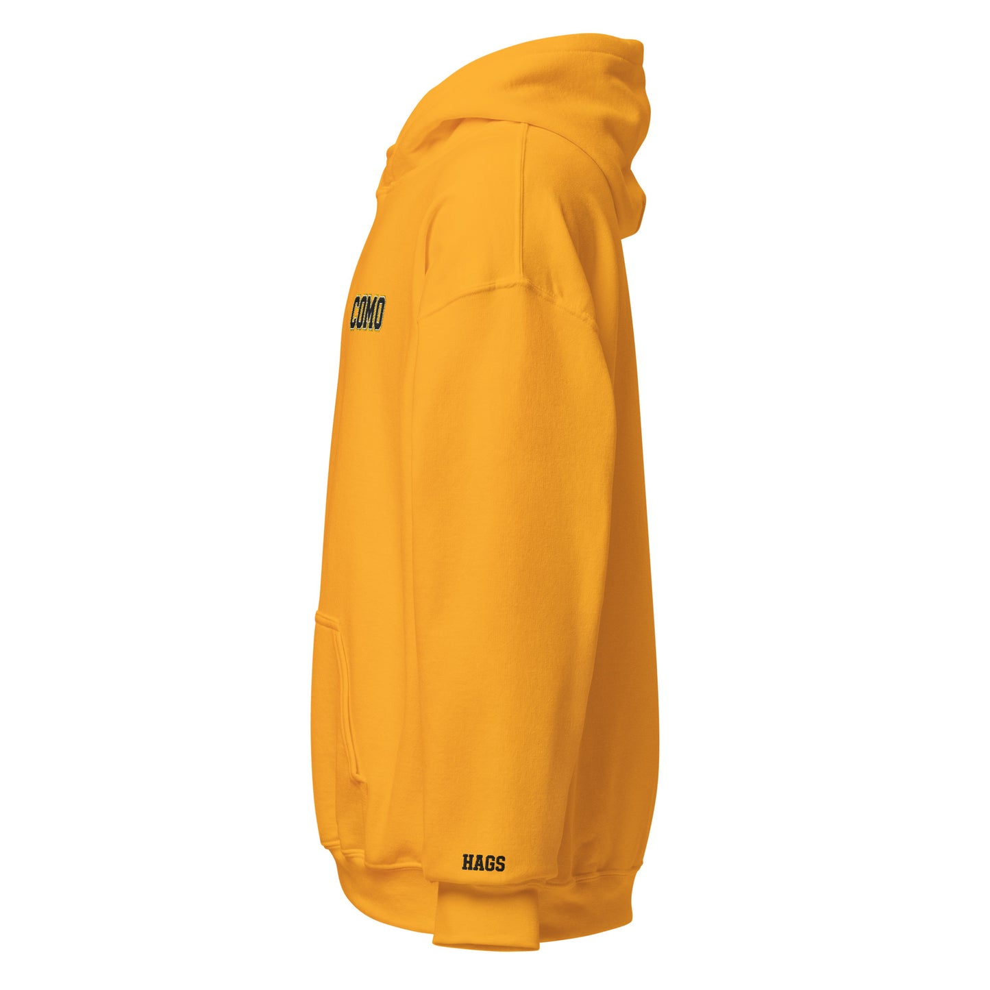 COMO Small Embroidered Logo Hoodie — Unisex – HAGS Clothing
