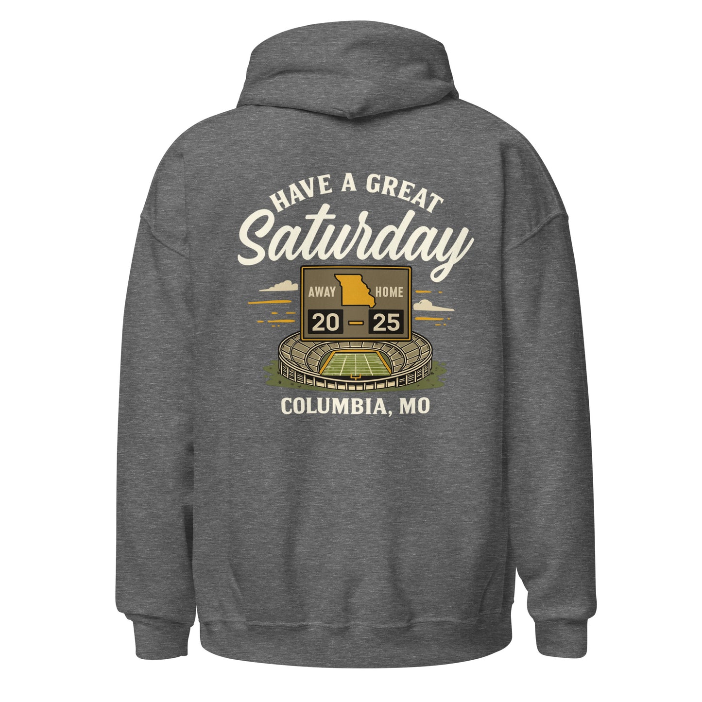 HAGS Missouri Outline Hoodie – White & Gold Edition – HAGS Clothing
