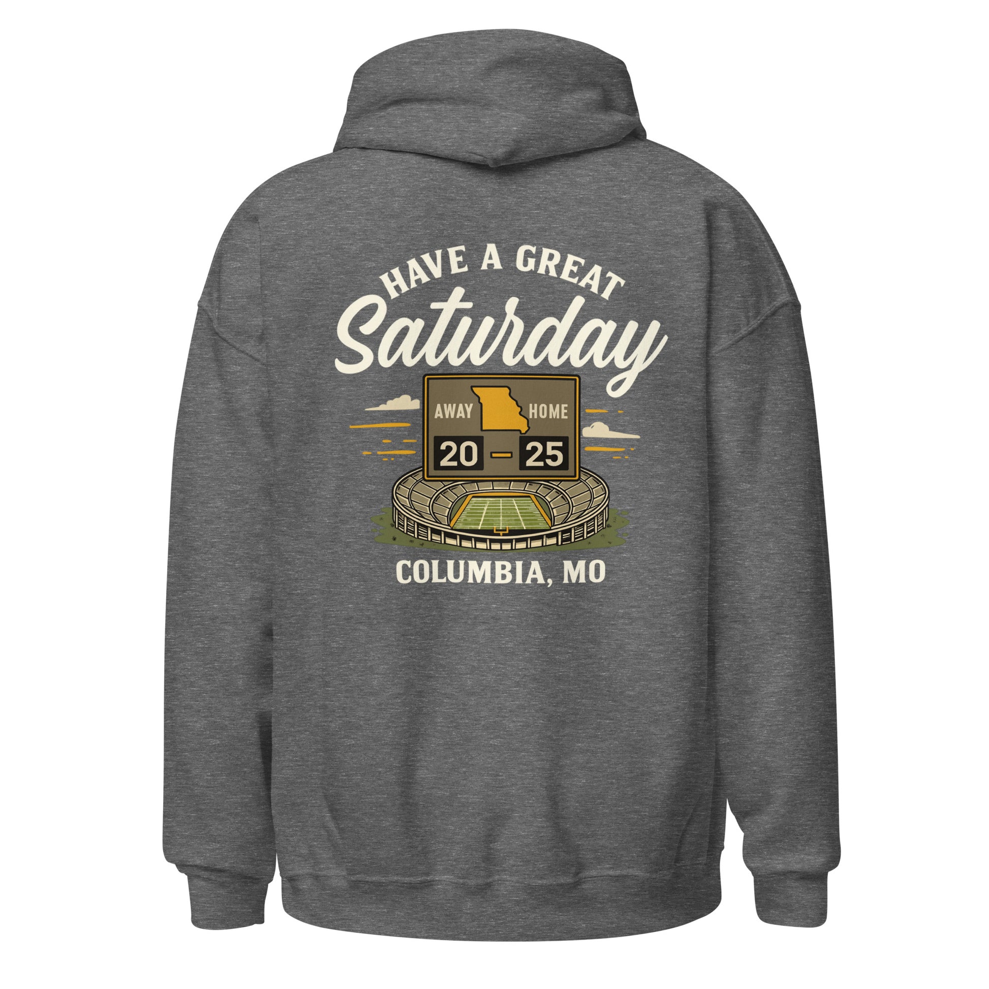 HAGS Missouri Outline Hoodie – White & Gold Edition – HAGS Clothing