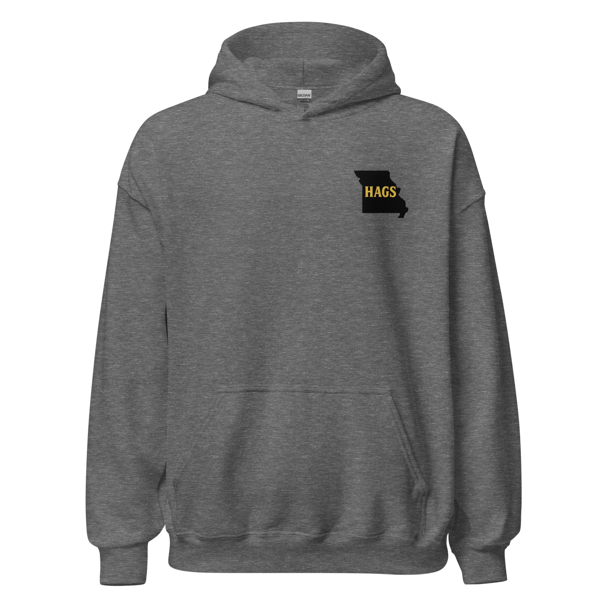 HAGS Missouri Outline Hoodie – Black & Gold Edition – HAGS Clothing