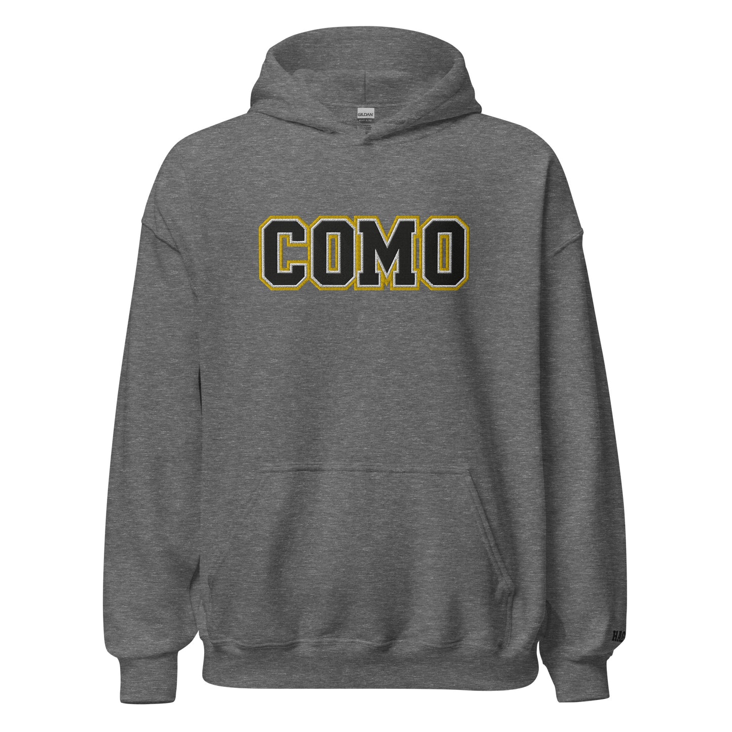 COMO Embroidered Hoodie Columbia Missouri apparel– HAGS Clothing