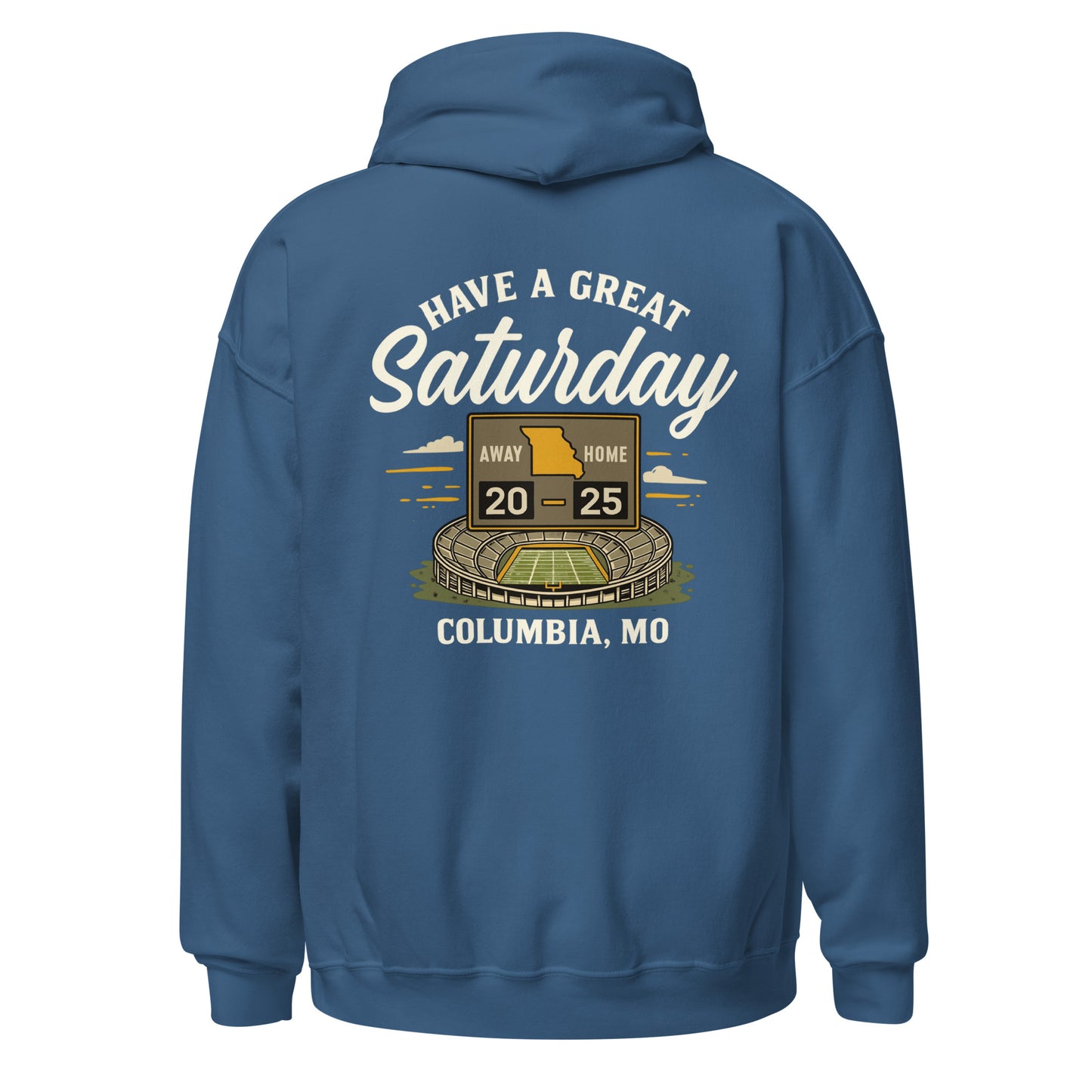 HAGS Missouri Outline Hoodie – White & Gold Edition – HAGS Clothing