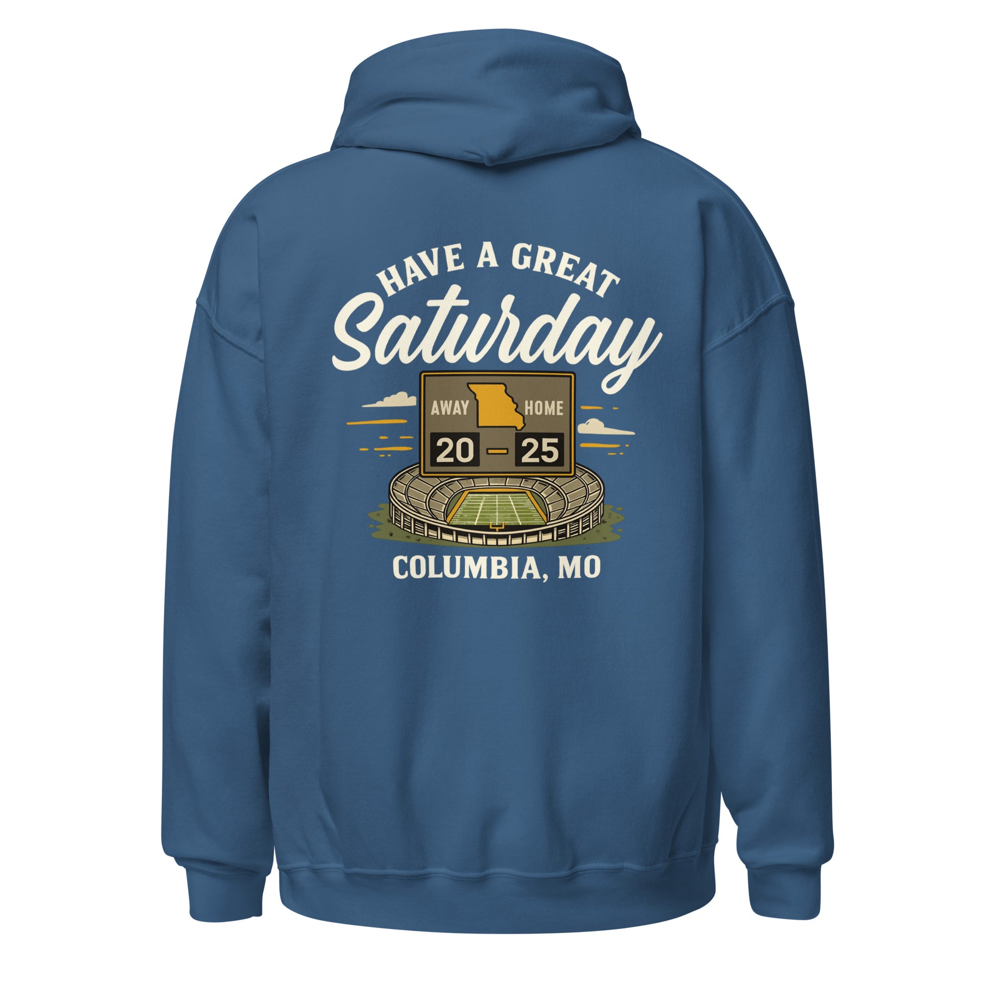 HAGS Missouri Outline Hoodie – White & Gold Edition – HAGS Clothing